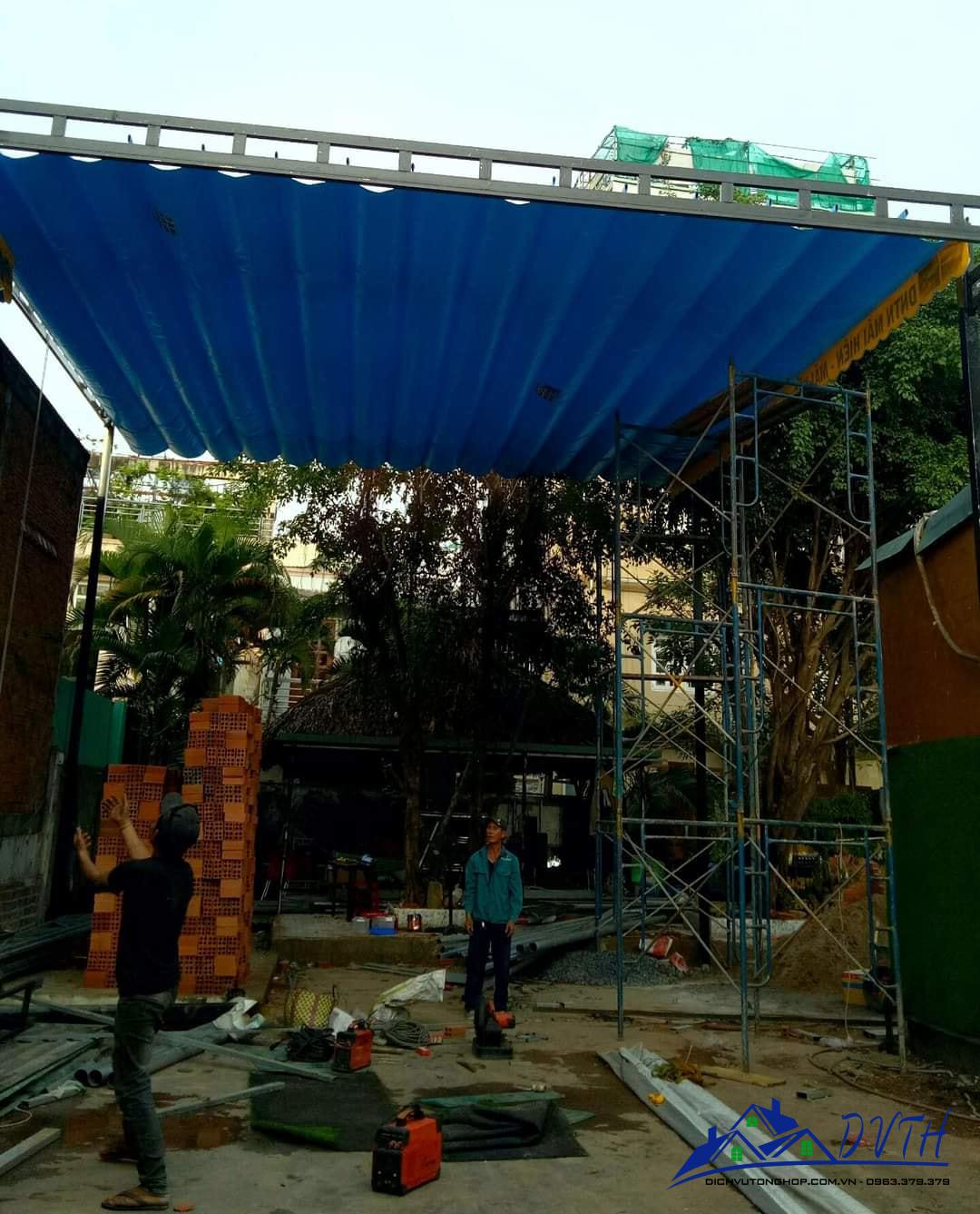 Mái che bạt kéo tại Đồng Tháp